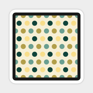 Geometric Polka Dots Magnet