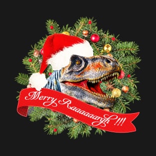 Christmas T-Rex Raaaaaaaargh!!! T-Shirt