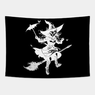 Witch cat Tapestry