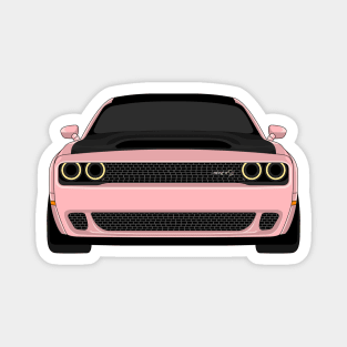 DODGE DEMON FRONT PINK Magnet