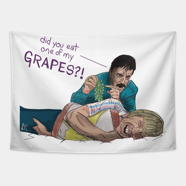 Did You Eat One Of My Grapes?! Tapestry by 51Deesigns