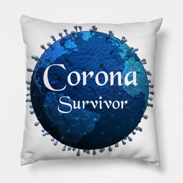 Corona Survivor Pillow by DeVerviers