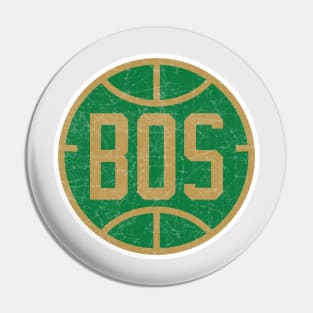 Boston Vintage Basketball Pin