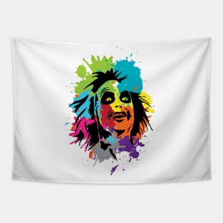 Beetlejuice Paint Splash Tapestry