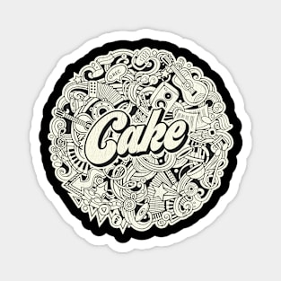 Vintage Circle - Cake Magnet