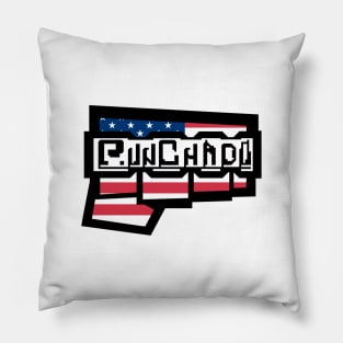 Punchado USA Flag Colors Red, White, & Blue Pillow