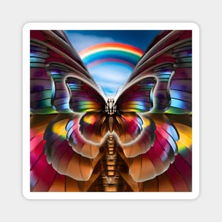 Rainbow Butterfly Magnet