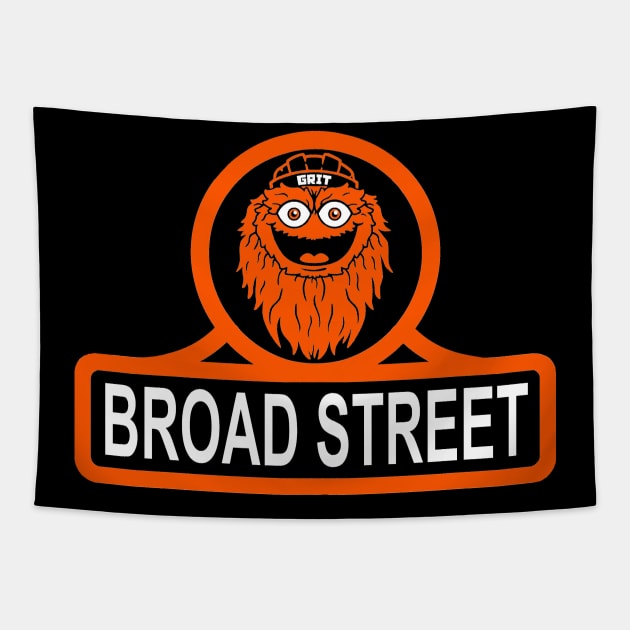 Gritty, Broad Street Bullies, Philadelphia Flyers - Gritty Philly Flyers  Mascot - Sticker