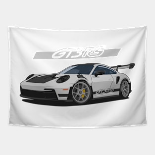 Car 911 gt3 rs grey Tapestry