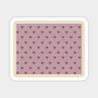 Sweet hearts pink pattern Magnet