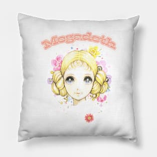 Megadeth † Retro Anime Twee Vintage Style Design Pillow