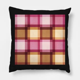 Mid Mod Square Pattern Pink Pillow