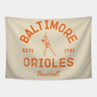 Baltimore Orioles Retro Vintage Tapestry