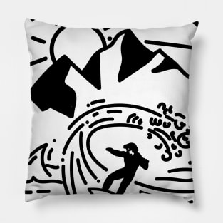 Ride the wave Pillow