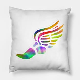 Rainbow Track Shoe Pillow