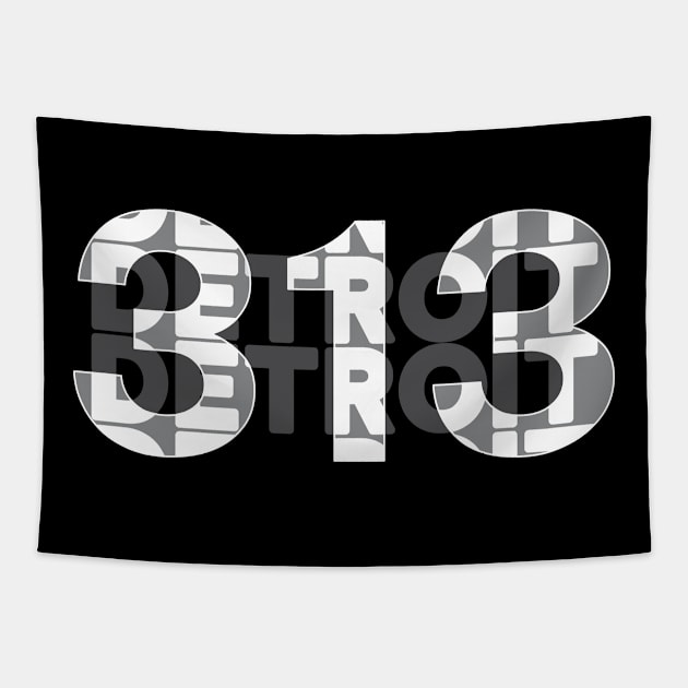 313 Detriot Tapestry by Blasé Splee Design : Detroit
