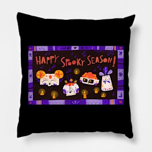 Happy spooky season from skulls Pillow