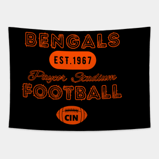 Cincinnati Football Vintage Style Tapestry