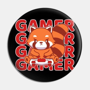 Cute Red Panda Gaming Pin