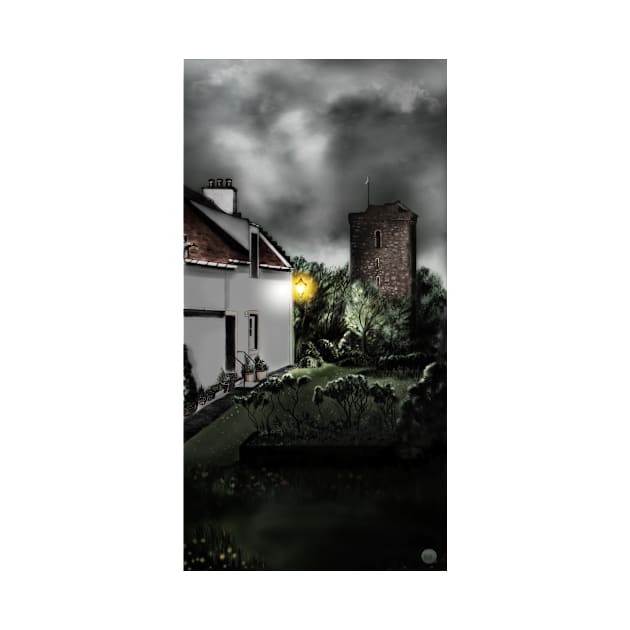 Dysart Historic House and St Serf's Tower: Fife, Scotland [Digital Architecture Art Print] by grantwilson