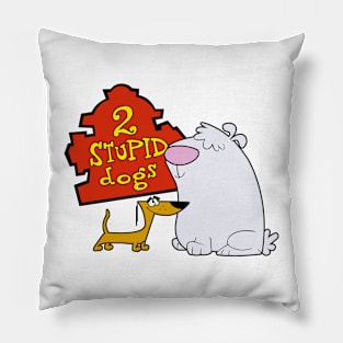 2 Stupid Dogs - Boomerang Cartoons Pillow