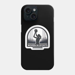 Courage on Court: Women in Sports Female Athlete Basketball Phone Case