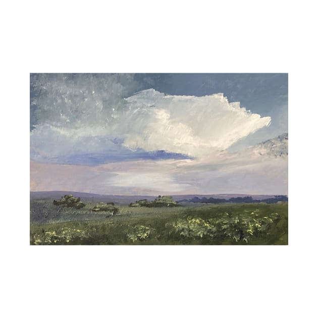 Thunderstorm Landscape Oil on Canvas Fine Art by Gallery Digitals