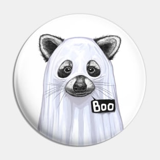 Raccoon Boo Pin