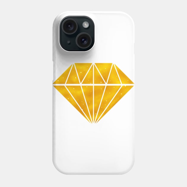 Yellow Diamond Phone Case by TotalGeekage