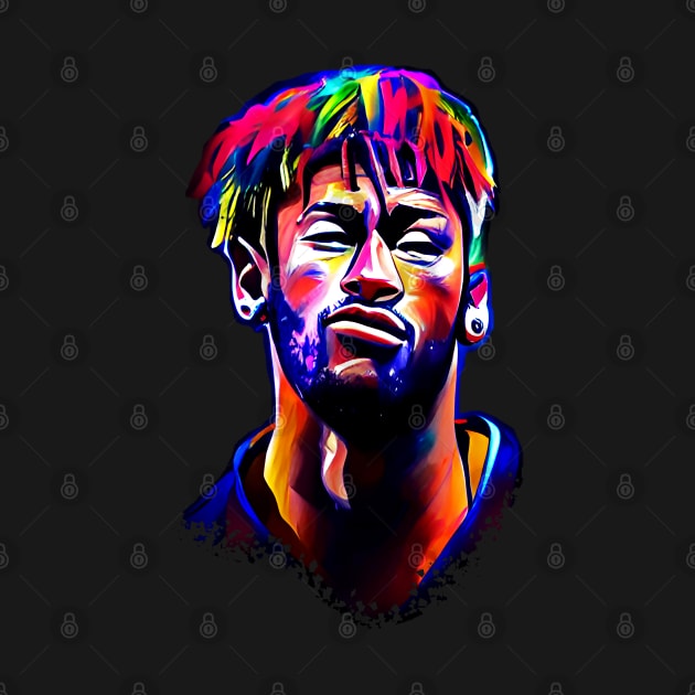 Neymar Jr popart cartoon by BAJAJU