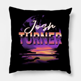 Thanksgiving Name Josh Vintage Styles Purple 70s 80s 90s Pillow