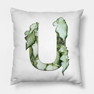 Alphabet U Design Pillow