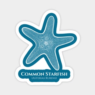 Common Starfish with Common and Scientific Names - marine design Magnet