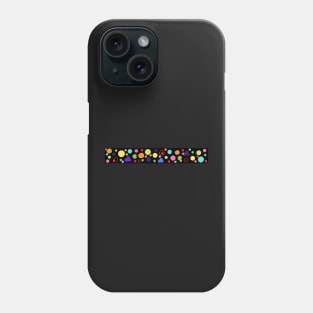 Repetitive multiple colorful circles design Phone Case