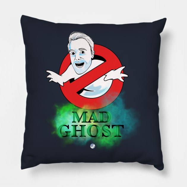 Mad Ghost James Version Pillow by Joecovas