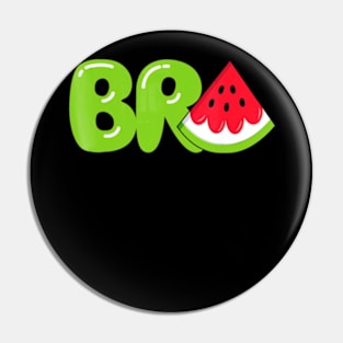 Bro Watermelon T-Shirt Cool Summer Tropical Fruit Melon Pin