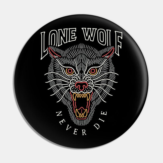 Lone Wolf Pin by TerpeneTom