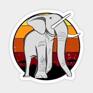 Elephant, vintage design Magnet