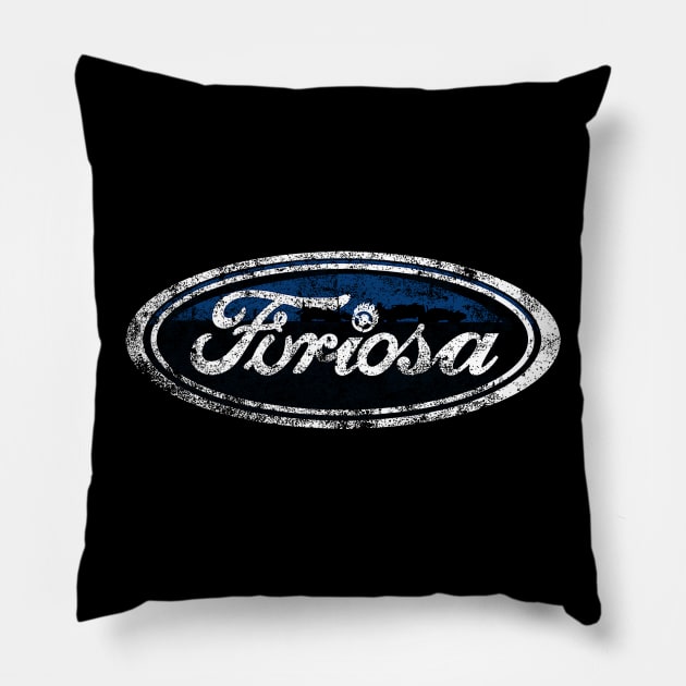 Furiosa Motors Pillow by Littlebluestudios