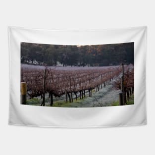 Frosty in the Vines - Adelaide Hills - Fleurieu Peninsula by South Australian artist Avril Thomas Tapestry