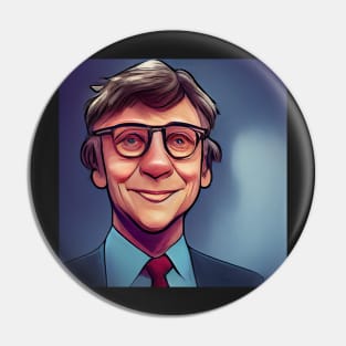 Bill Gates | Comics Style Pin