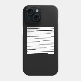 Black Stripes on White Phone Case