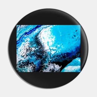 Blue Ocean Abstract Pin