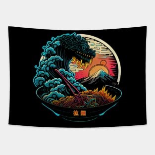 Ramen Gojira Tapestry