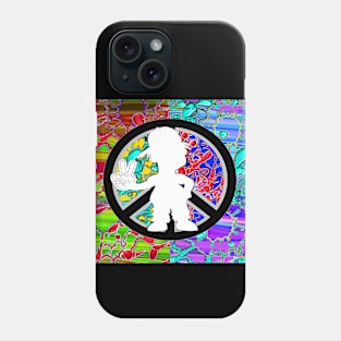 Peace Graffiti Rapper Tag by LowEndGraphics Phone Case