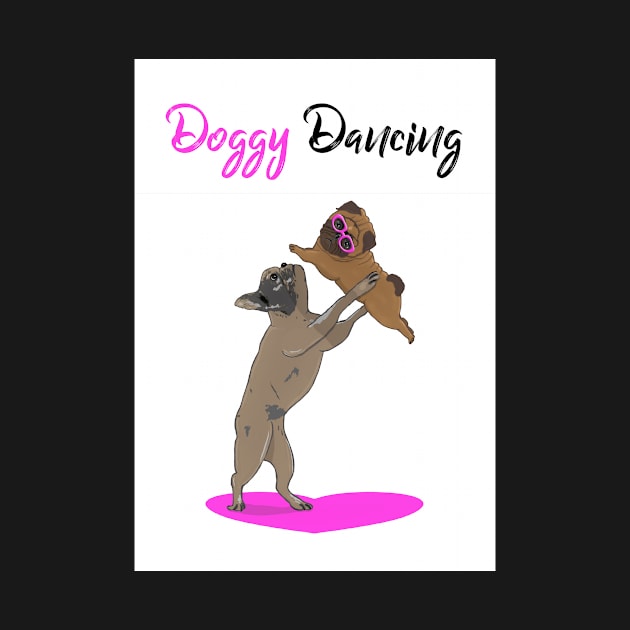 Doggy dancing, pugs dancing by Happyoninside