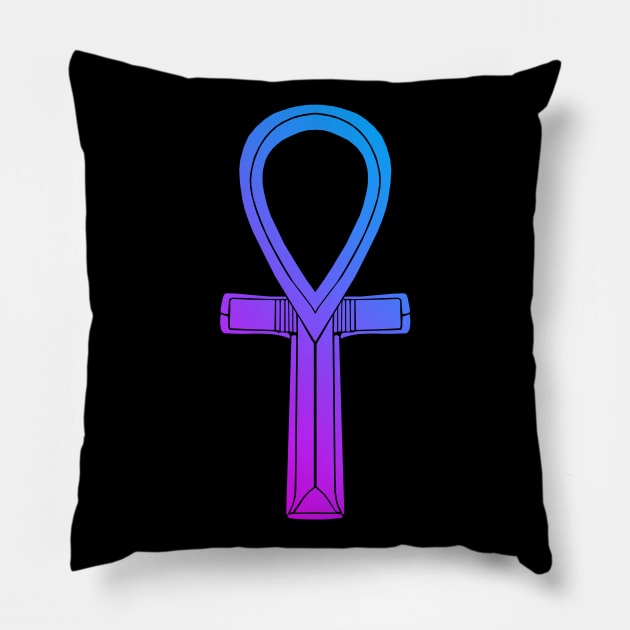 Ankh - Berry Gradient 2 Pillow by GAz