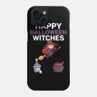 Happy halloween witches Phone Case