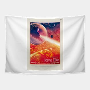 Lava Life NASA Artwork Tapestry