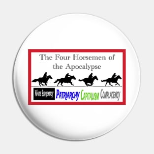 Four Horsemen of the Apocalypse - Red Border - Front Pin